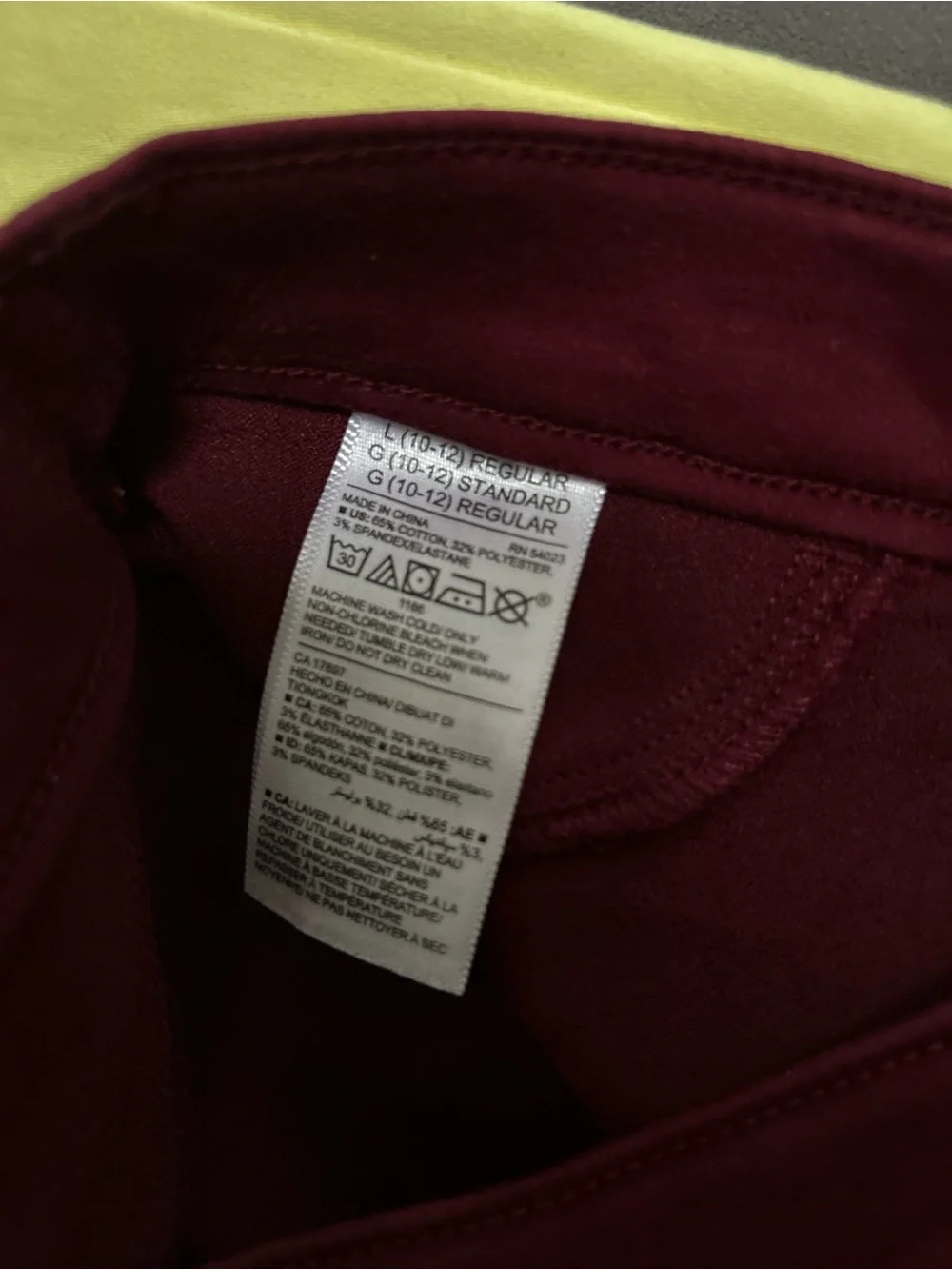 Old Navy Three-Pair Ballerina 🩰 Skinny Jeans in Pink, Burgundy & Yellow